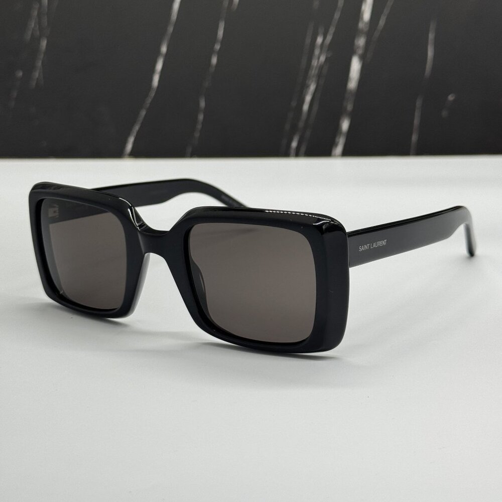 NEW SAINT LAURENT SL497 001 BLACK WOMEN SUNGLASSES SAINT LAURENT SL 497 001